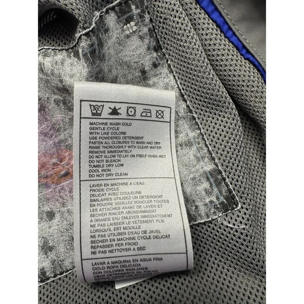 Nike‎ ACG Jacket Mens Medium Blue Clima-FIT Zip Off Sleeve Windbreaker Hiking